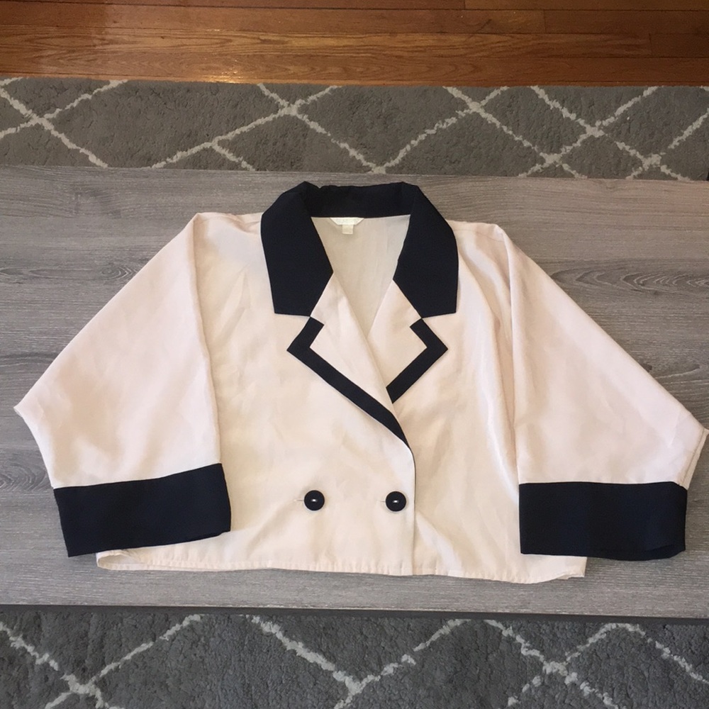 Kimono Inspired Crop Blazer